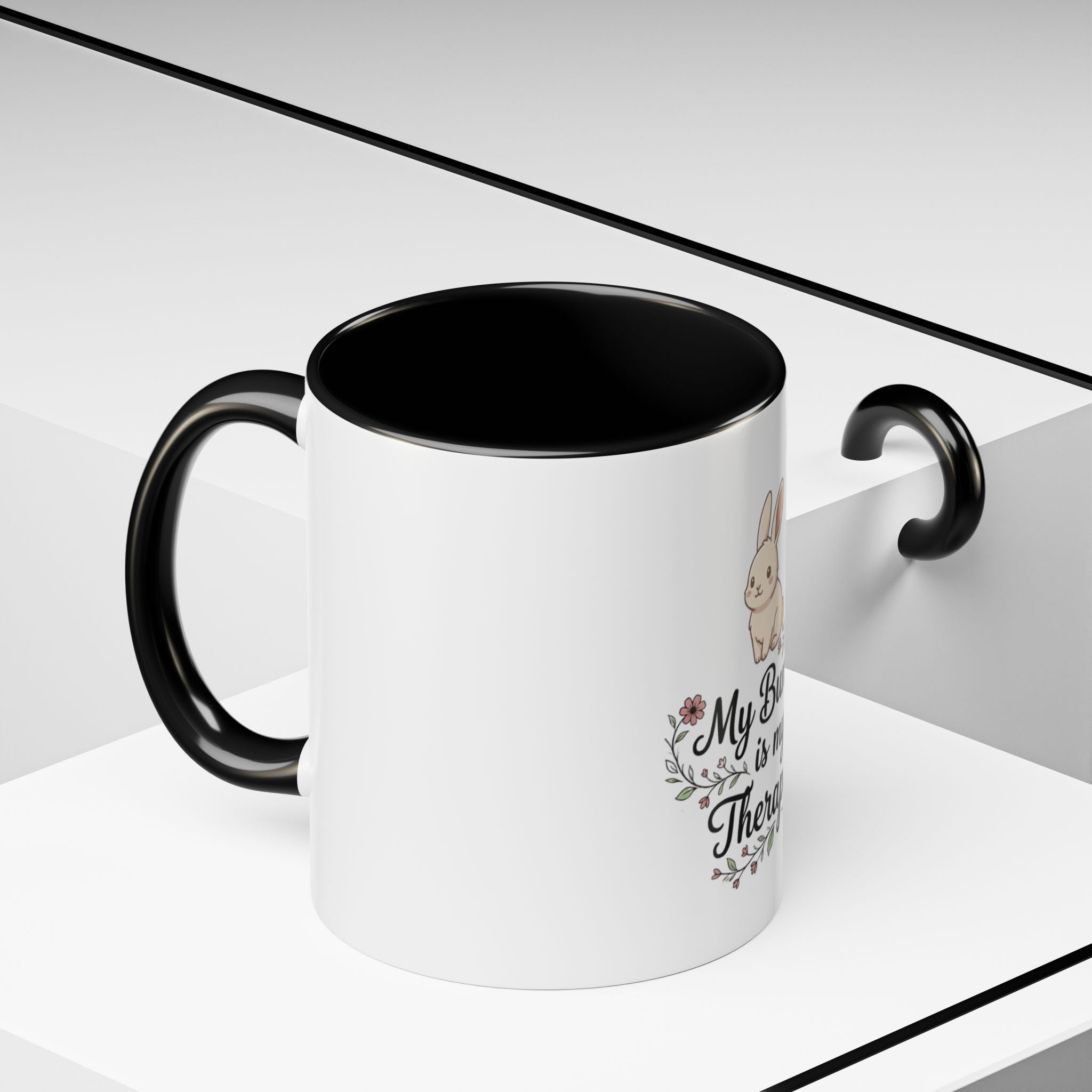 My Bunny Is My Therapist Coffee Mug – Cute Rabbit Gift for Animal Lovers