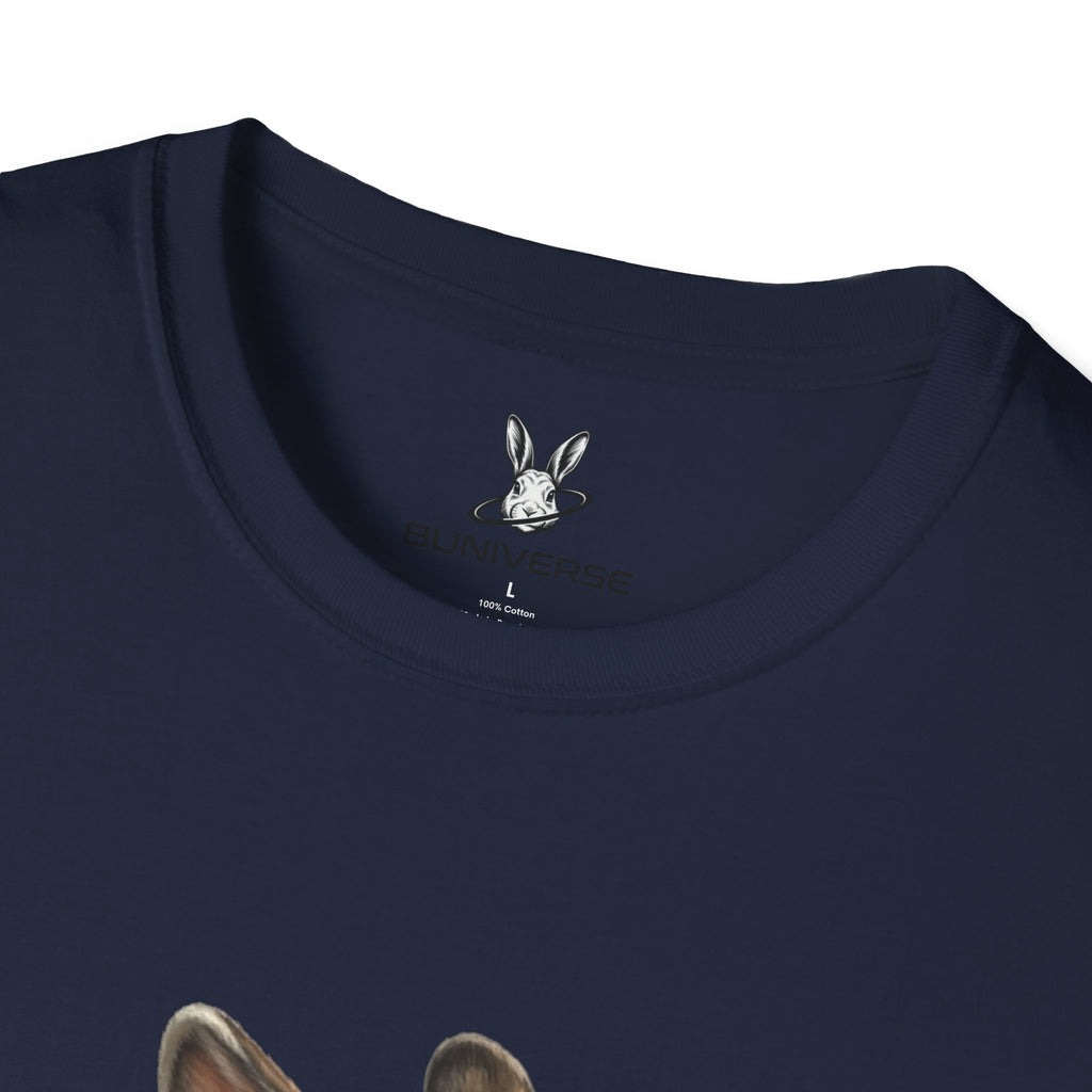 Rabbit Illustration T-Shirt — "Rest Mode Activated" Cute Bunny Graphic Tee