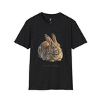Rabbit Illustration T-Shirt — "Rest Mode Activated" Cute Bunny Graphic Tee