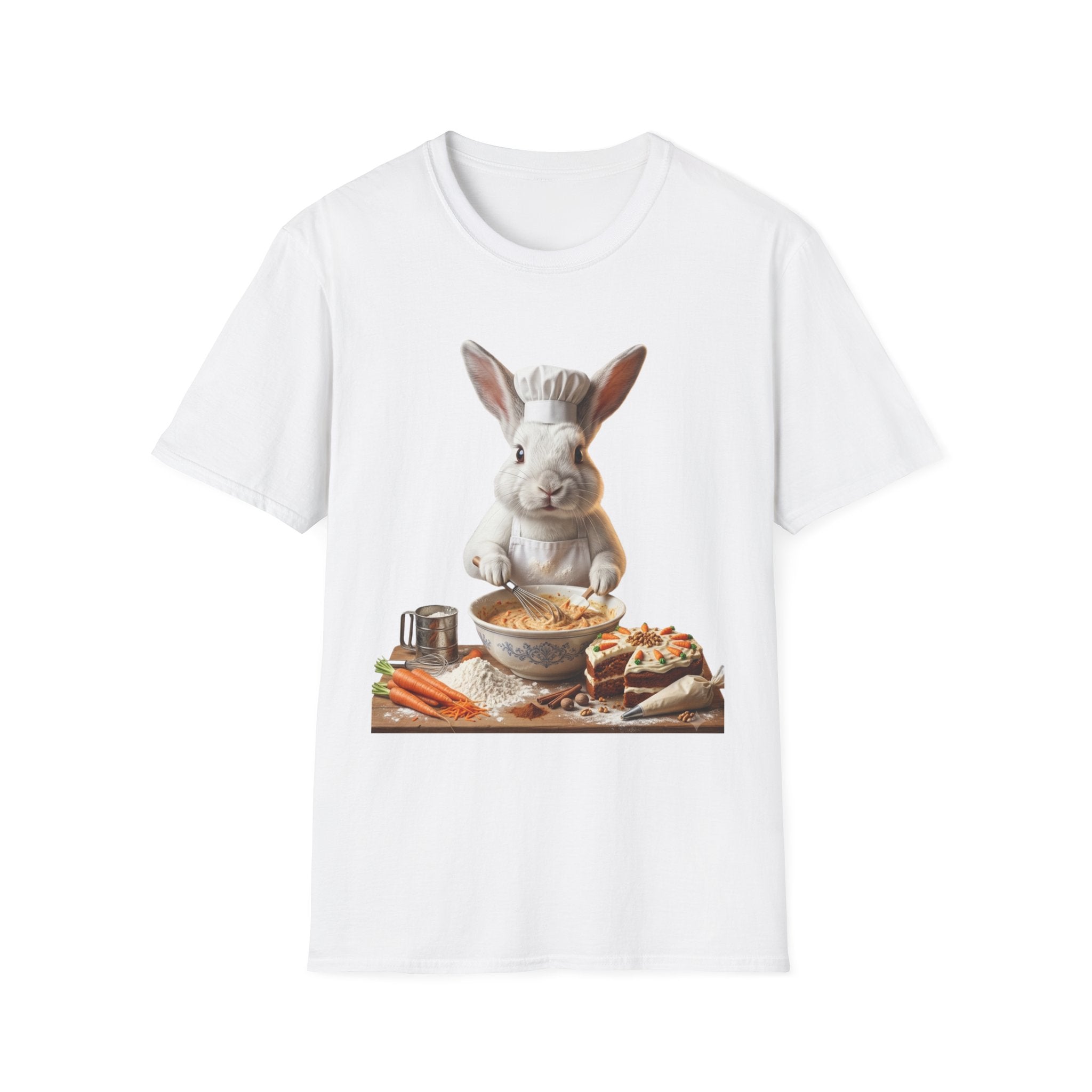 Easter Bunny Chef T-Shirt — Cute Rabbit Baker Graphic Tee