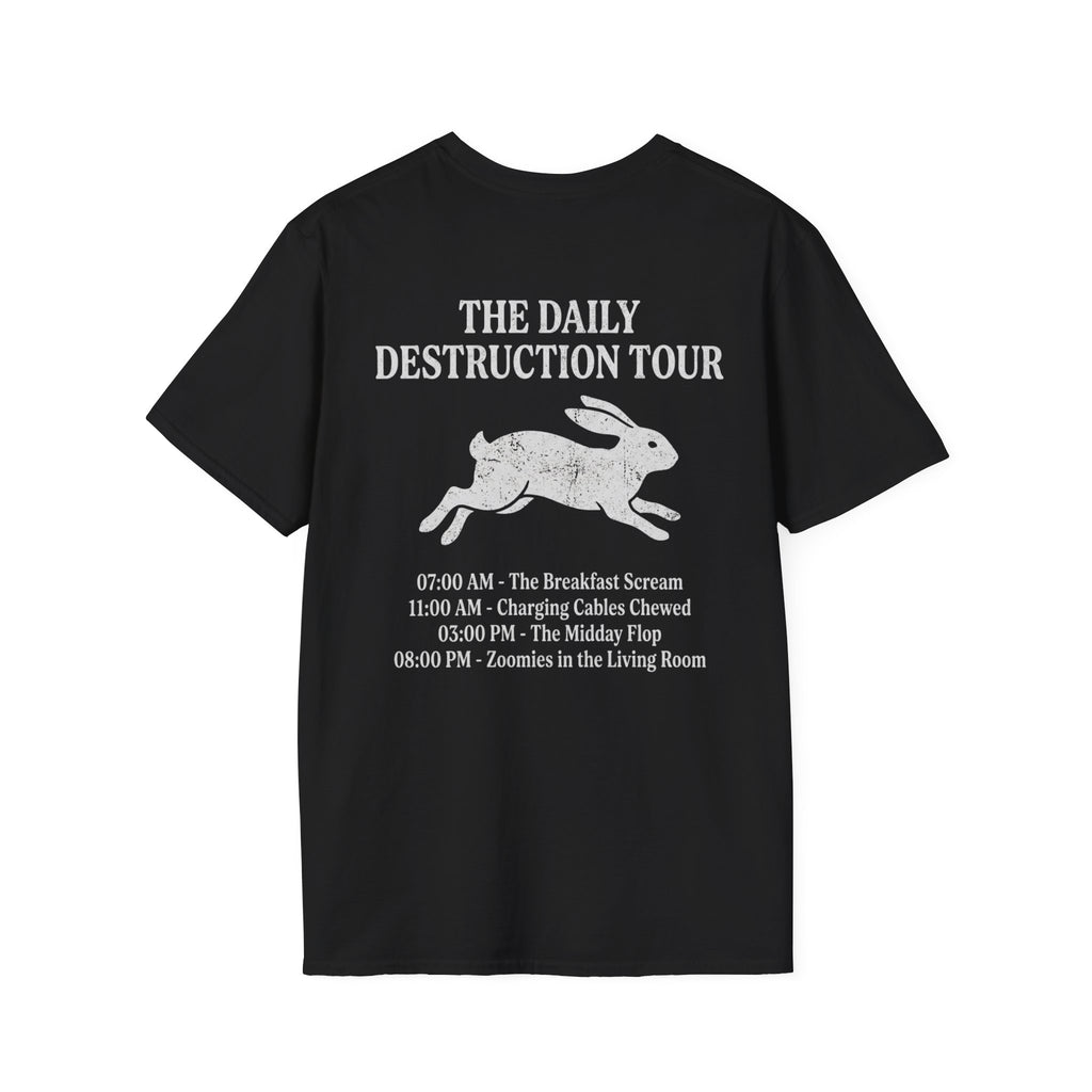 Bunny World Tour 1996 T‑Shirt — Retro Rock Band Bunny Graphic Tee