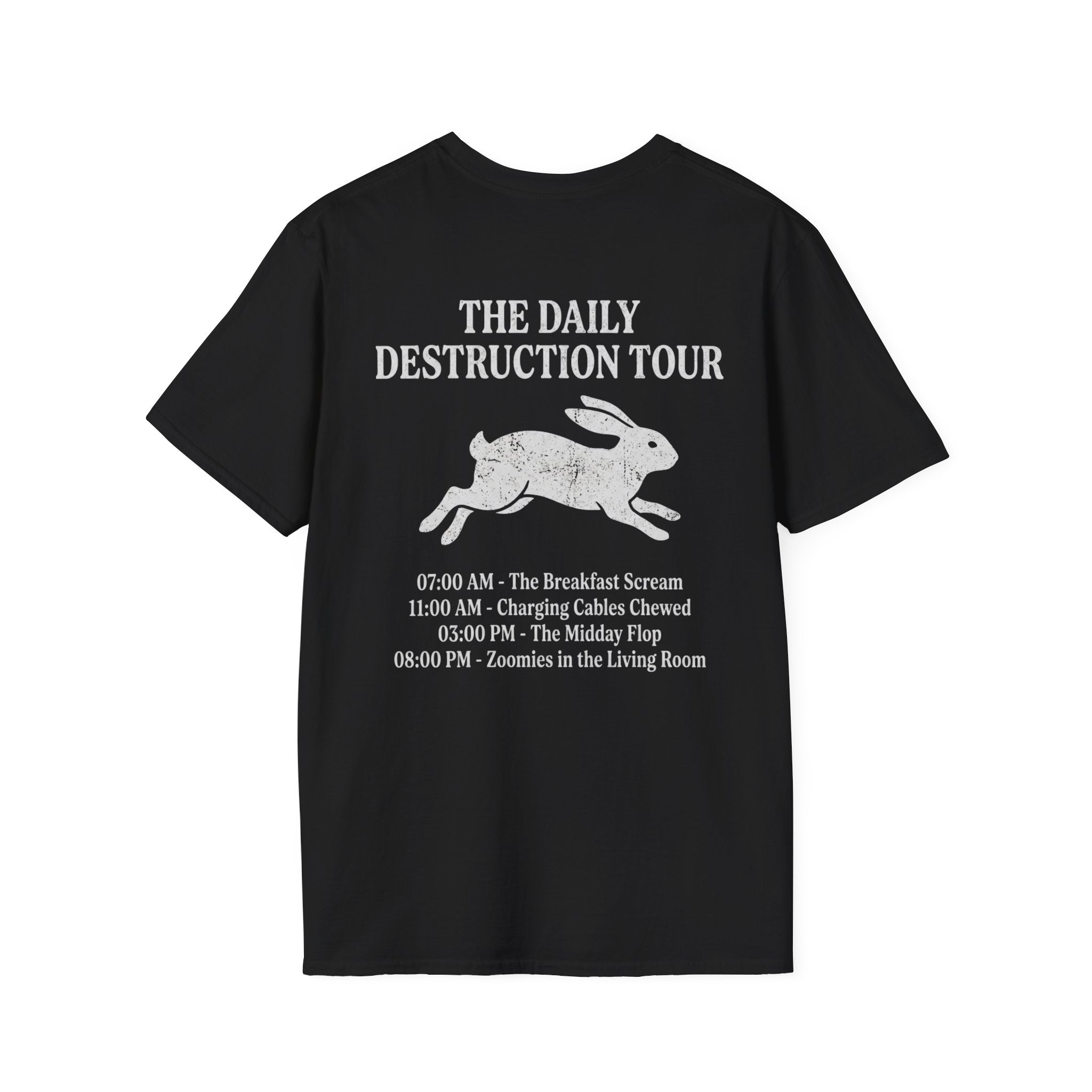 Bunny World Tour 1996 T‑Shirt — Retro Rock Band Bunny Graphic Tee