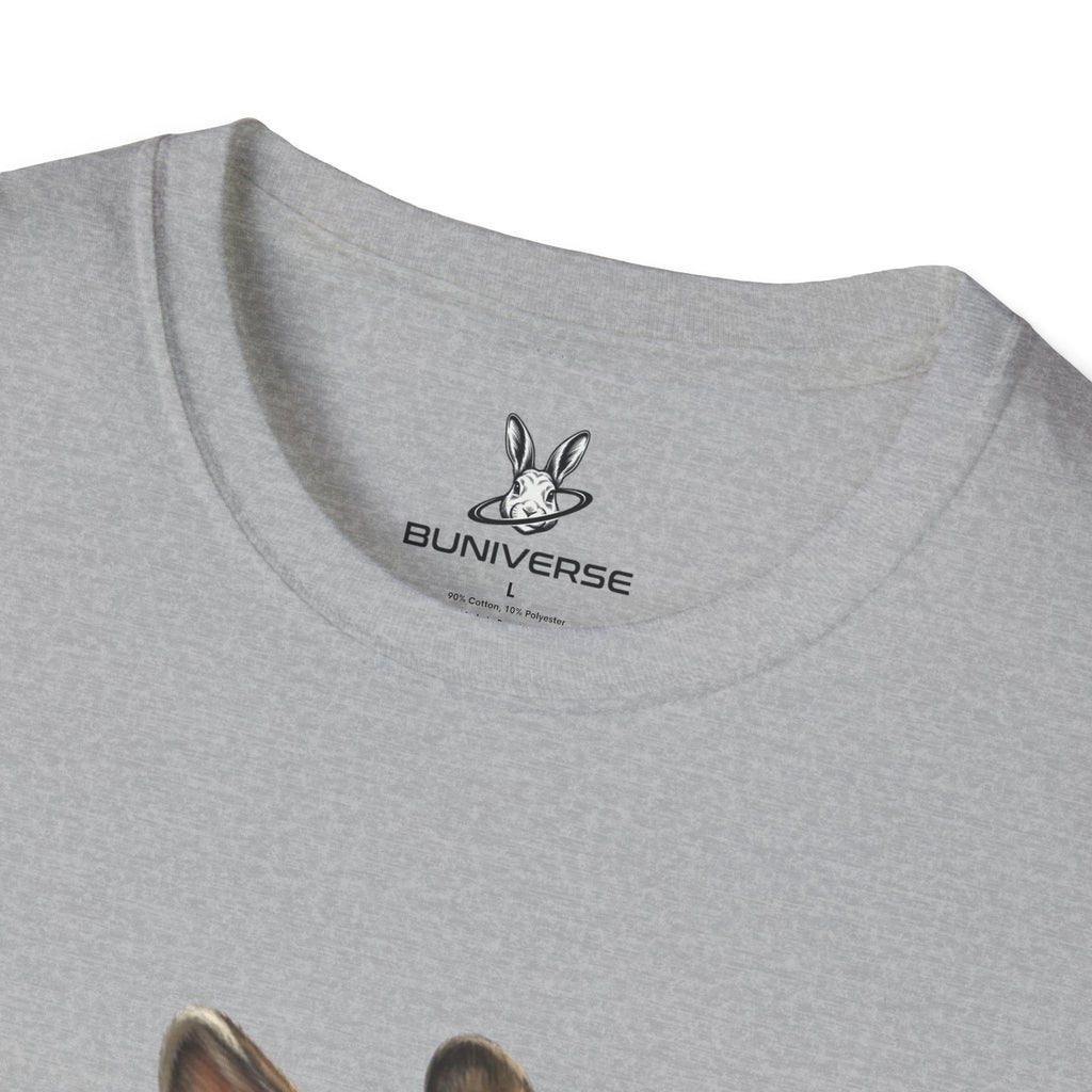Rabbit Illustration T-Shirt — "Rest Mode Activated" Cute Bunny Graphic Tee