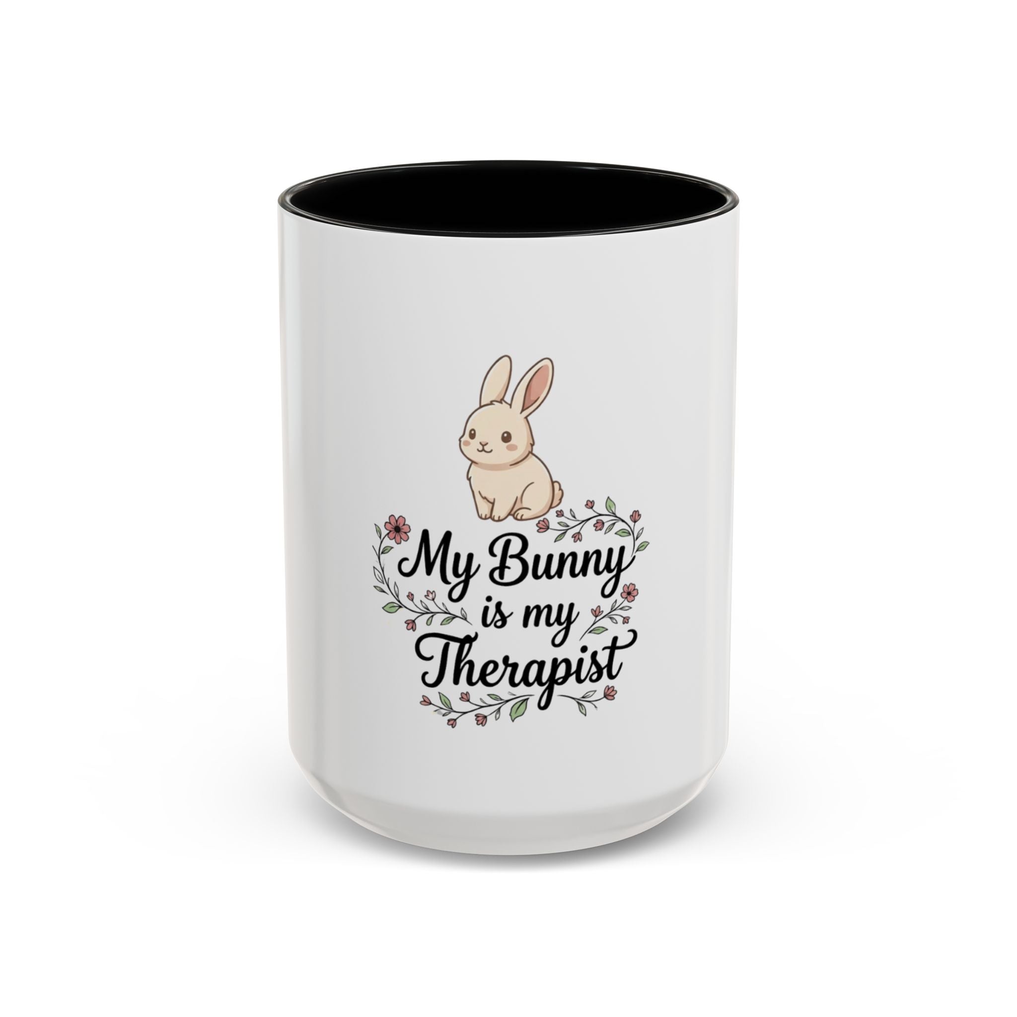 My Bunny Is My Therapist Coffee Mug – Cute Rabbit Gift for Animal Lovers