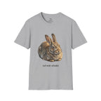 Rabbit Illustration T-Shirt — "Rest Mode Activated" Cute Bunny Graphic Tee