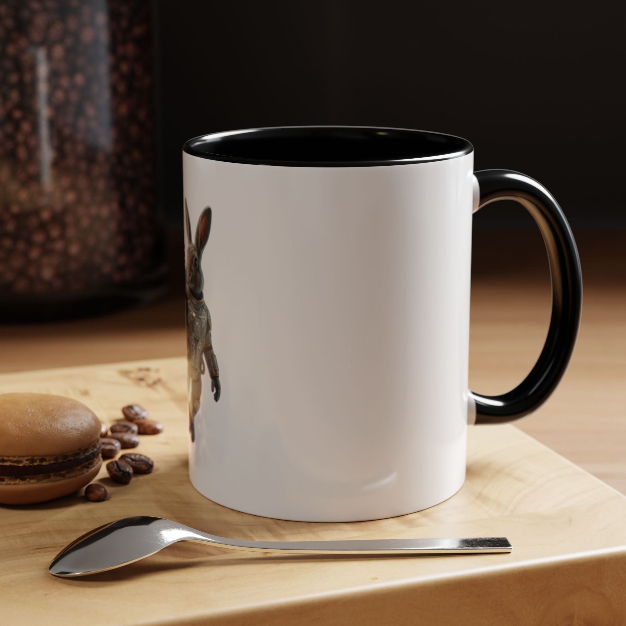 Astronaut Bunny Selfie Coffee Mug – Cute Space Rabbit Accent Mug (11/15oz)