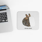 Loaf Mode Activated Rabbit Mouse Pad — Cute Bunny Desk Mat