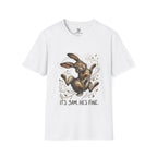Cute Sleepy Bunny T-Shirt — "It's 3AM, He's Fine" Graphic Tee