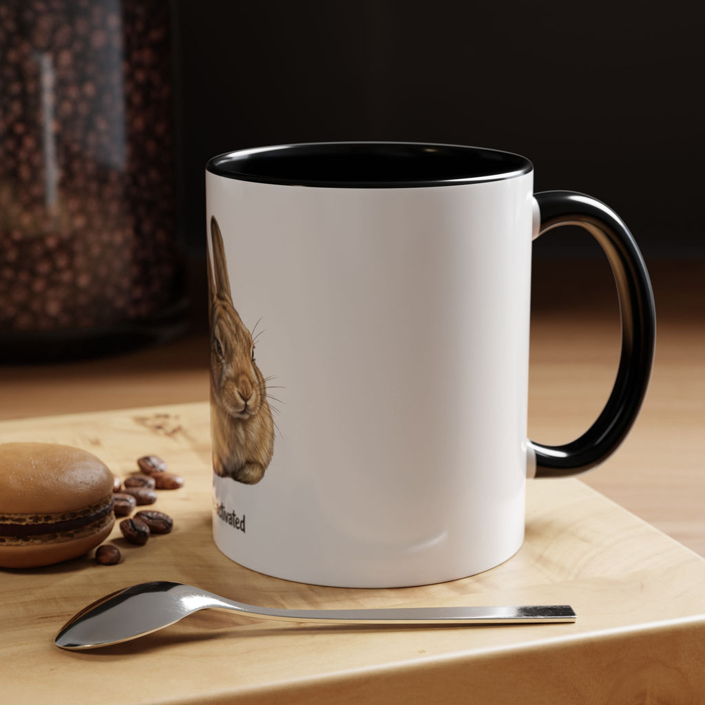 Coffee Mug - "Loaf Mode: Activated" Cute Bunny Accent Ceramic Mug (11/15oz)