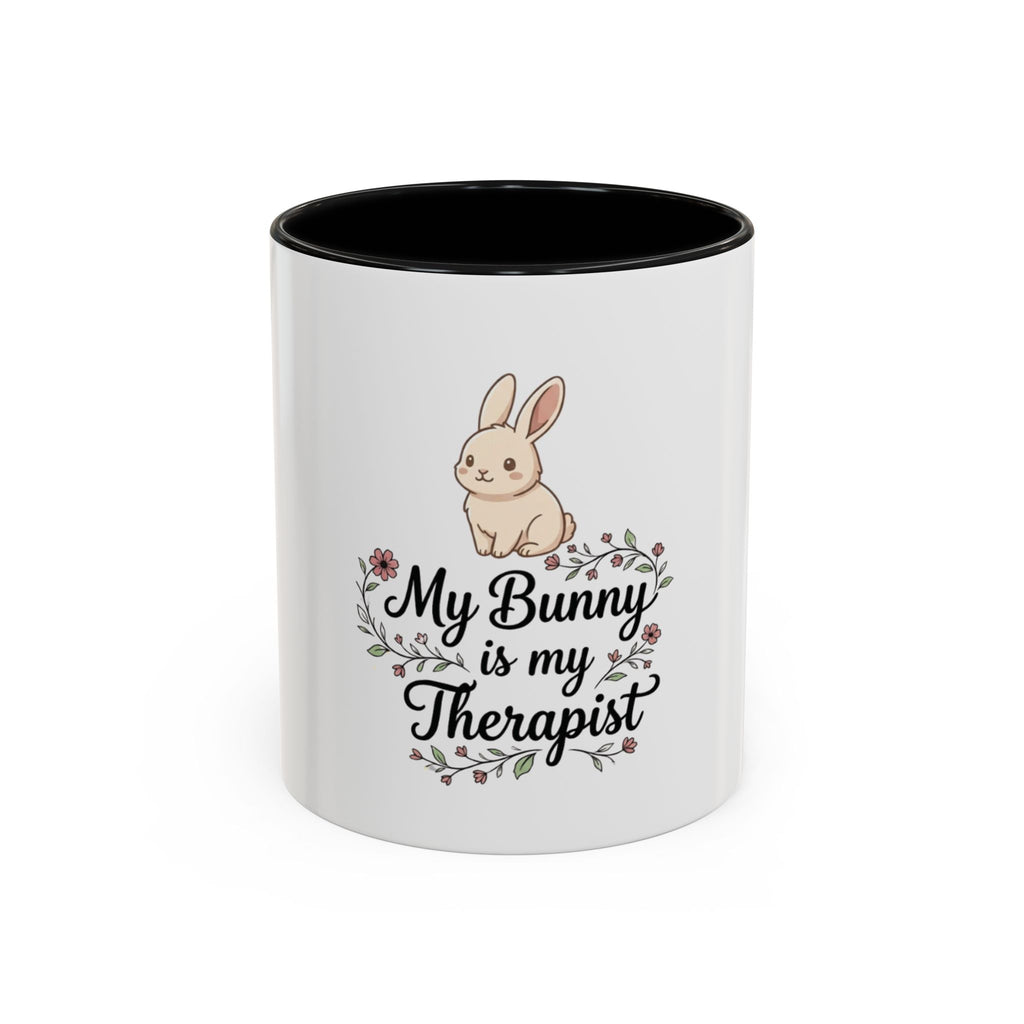 My Bunny Is My Therapist Coffee Mug – Cute Rabbit Gift for Animal Lovers