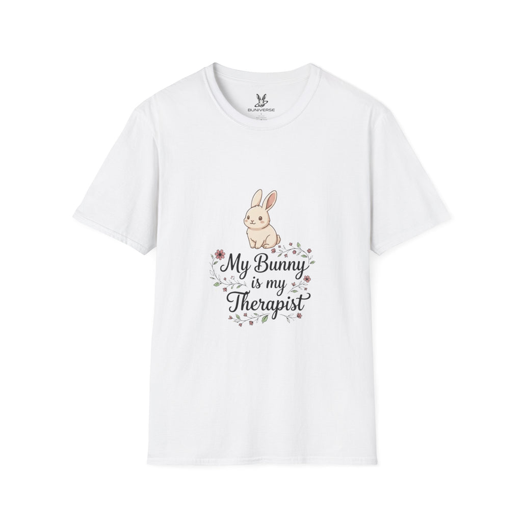 Bunny Therapist T-Shirt — “My Bunny is My Therapist” Cute Rabbit Graphic Tee