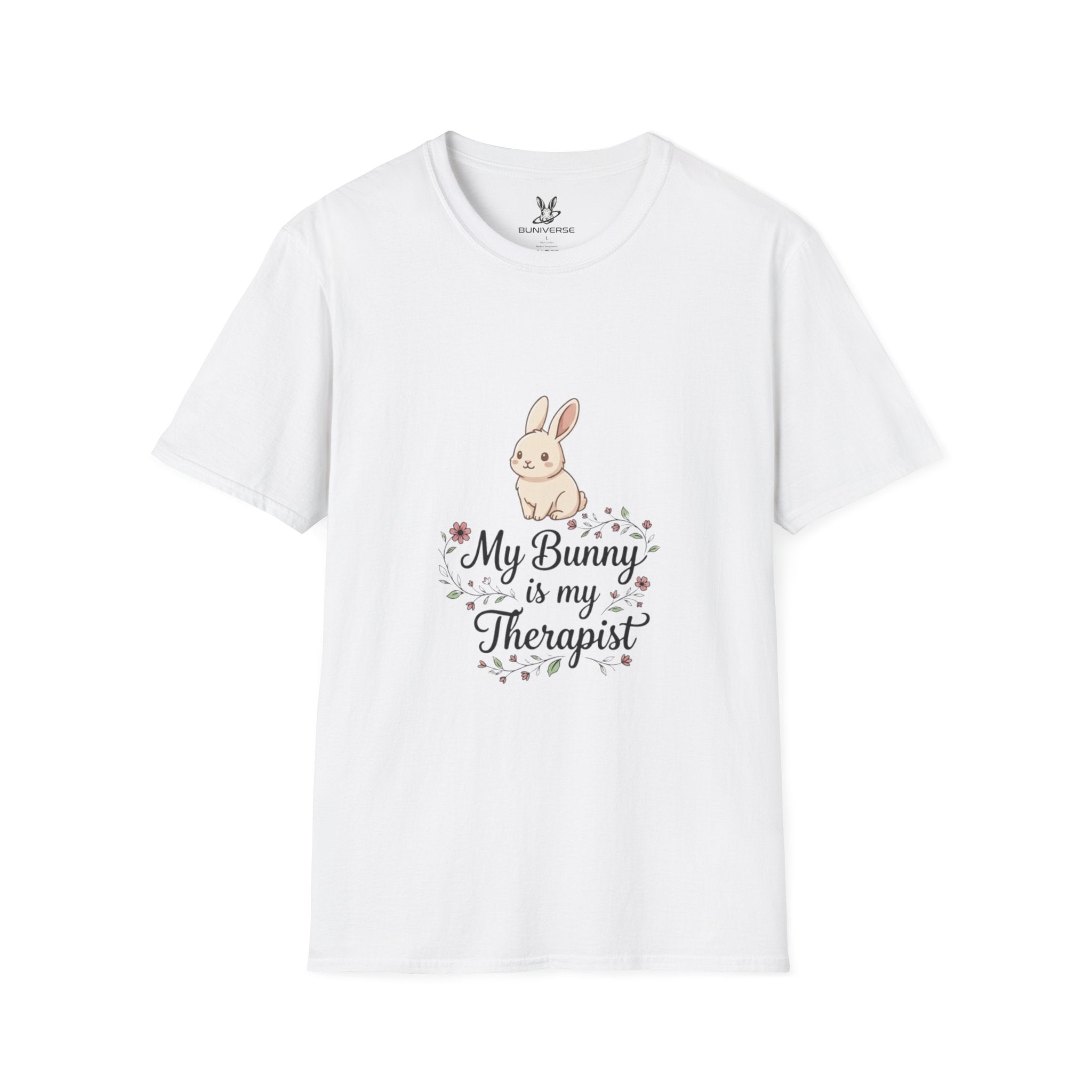 Bunny Therapist T-Shirt — “My Bunny is My Therapist” Cute Rabbit Graphic Tee