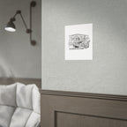 Rolled Poster — "The Remote-Office Bunny" Cute Work-From-Home Rabbit Art Print