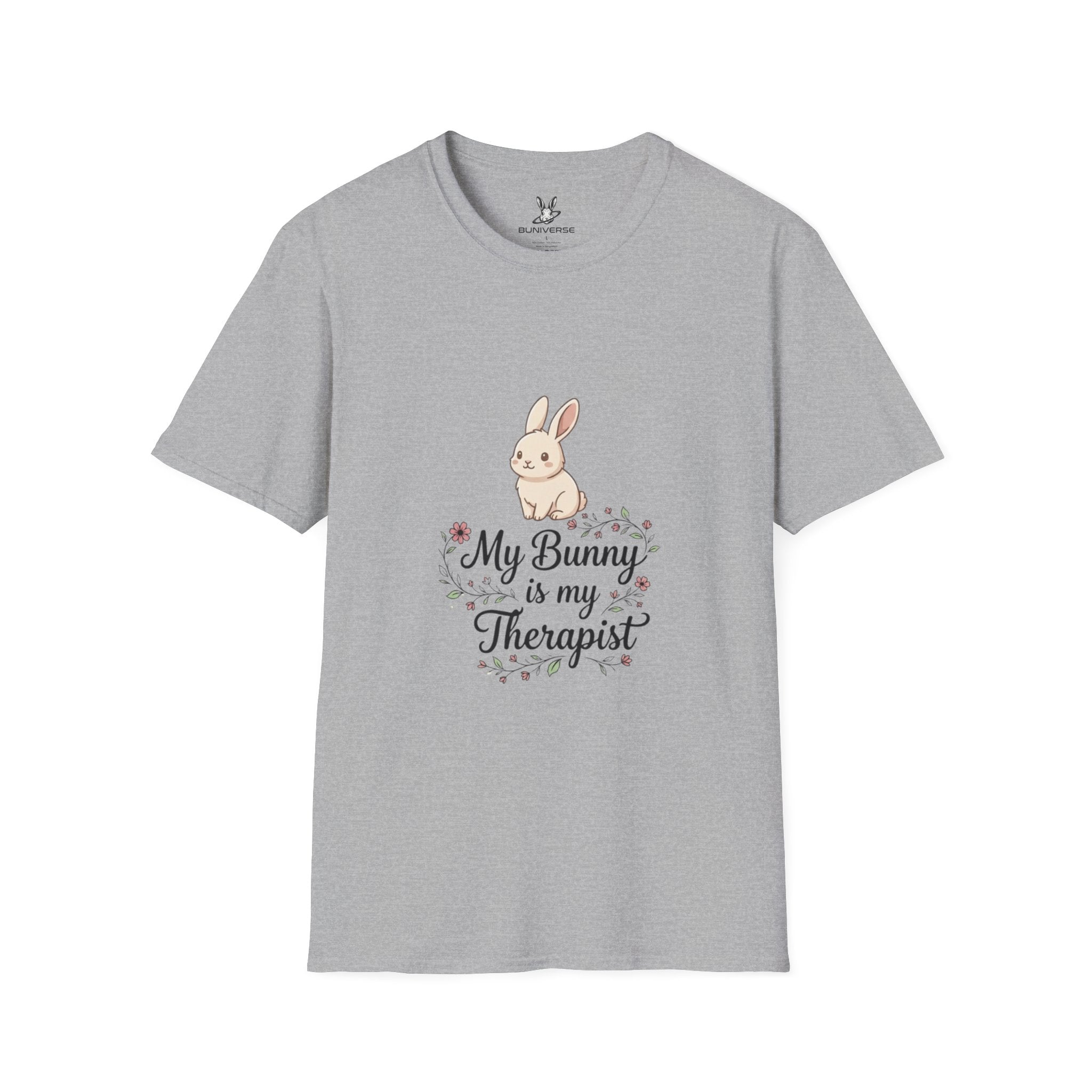 Bunny Therapist T-Shirt — “My Bunny is My Therapist” Cute Rabbit Graphic Tee