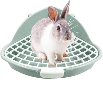 Rabbit Litter Box Bunny Corner Toilet Box Potty Trainer For Hamster Guinea Pig Ferret Rat Chinchialla Cage Pan