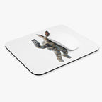 Astronaut Bunny Selfie Mouse Pad — Cute Space Rabbit Gaming Desk Mat