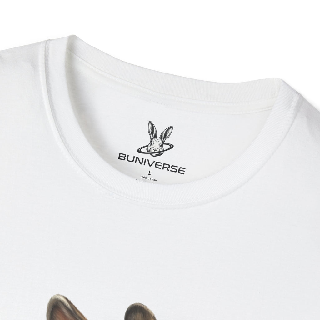 Rabbit Illustration T-Shirt — "Rest Mode Activated" Cute Bunny Graphic Tee